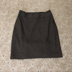 The Limited Black and Brown Tweed Print  Skirt